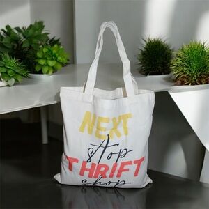 Next Stop Thrift Shop Canvas Tote Bag